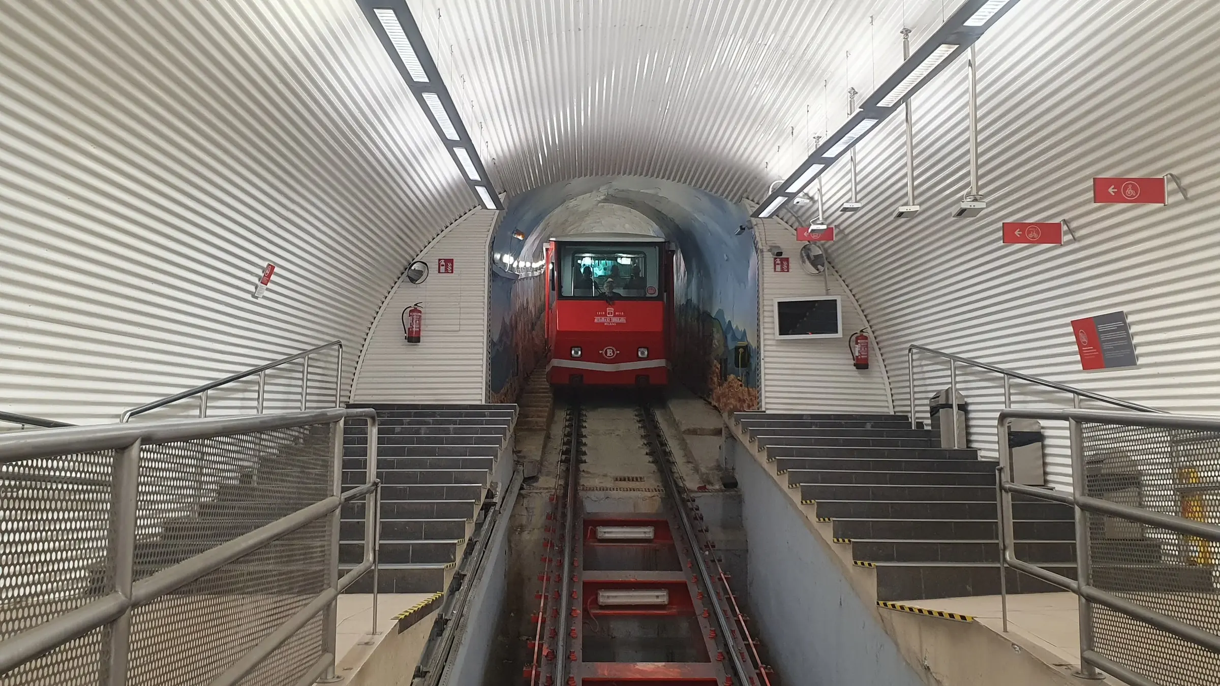 Funicular de Artxanda en su estación