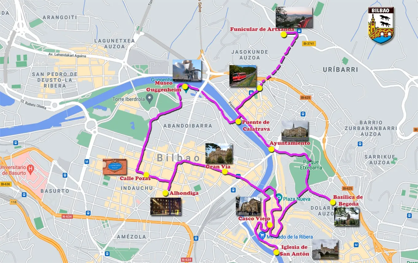 El recorrido: Ruta Bilbao